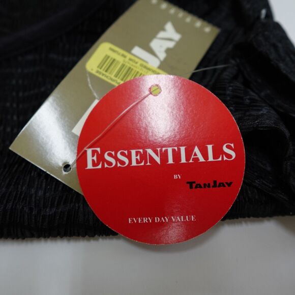 TanJay | Women' Sheer Black Shirt Size Petite Small | Essentials by Tan Jay Top - Picture 7 of 8